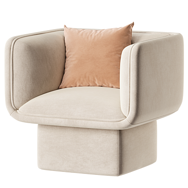 Modern Block Armchair 2014 - Corona 3D model image 1 