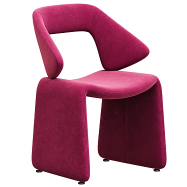 Modern Design Suit Chair in Purple 3D model image 1 