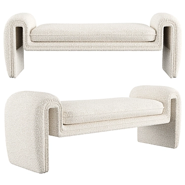 Eichholtz Tondo Bench: Modern Elegance 3D model image 1 