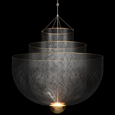 Contemporary Meshmatics Pendant Lamp 3D model image 1 