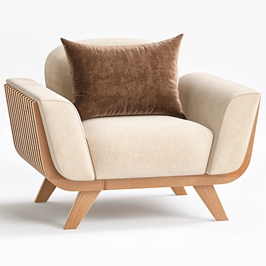 Lazy Hamper Armchair 3D Model 3D model image 1 