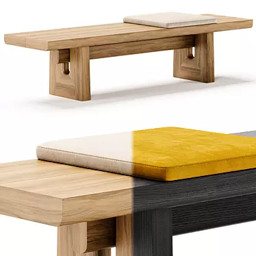  NARA Bench by Poliform 3D model image 1 