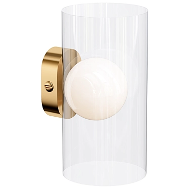 Modern Dual Tone Wall Light 3D model image 1 