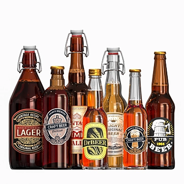 Craft Beer Collection Kit 3D model image 1 