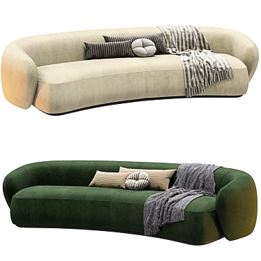 Modern Rene Sofa in 3D 3D model image 1 