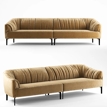 Luxury Modern Sigmund Sofa 3D model image 1 