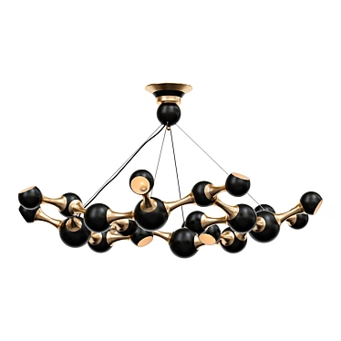 Modern Chemistry Pendant Light 3D model image 1 