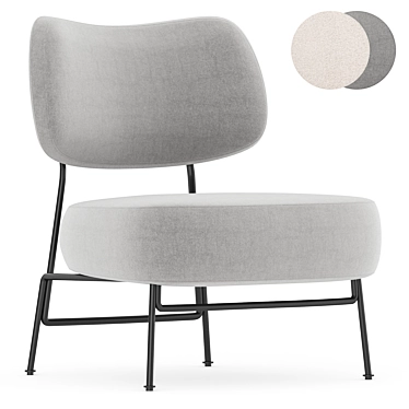 Luxury Modern annud Armchair Home 3D model image 1 