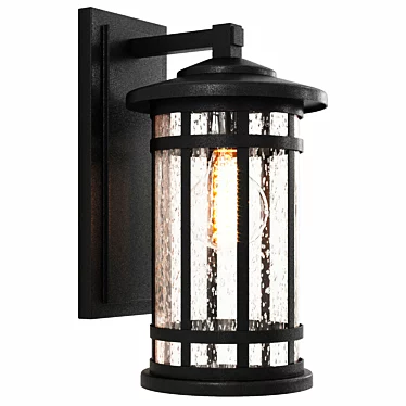 Mission Hills light Black Outdoor Wall Lantern