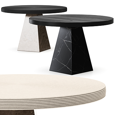 Nicole Hollis Round Dining Table 3D model image 1 