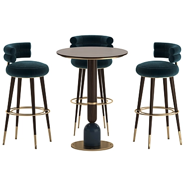 Foster & Betsy Bar Furniture Set 3D model image 1 