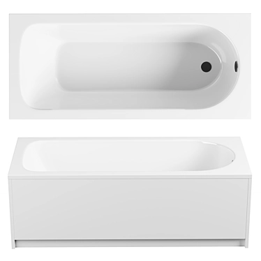Kaldewei Eurowa 309 Steel Bath 3D model image 1 