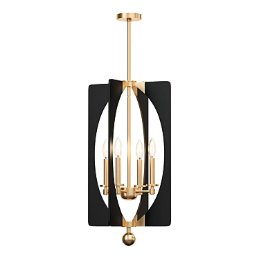 Elegant Alscar Mini Chandelier 3D model image 1 