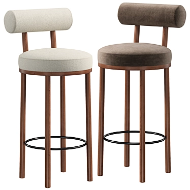 Moca 2015 Bar Chair Rendering 3D model image 1 