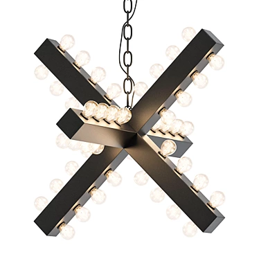 Modern Nero Chandelier 74 3D model image 1 