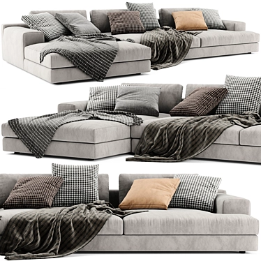 Modern Cassina Chaise Longue Sofa 3D model image 1 