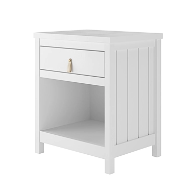 Wood by Ellipsefurniture Nightstand White 3D model image 1 