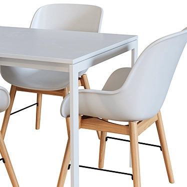 Modern Ikea Chair and Table 3D model image 1 