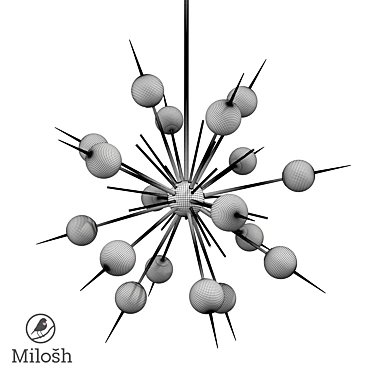 Stylish Milosh Tendence Pendant Light 3D model image 1 
