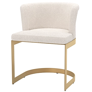 Luxury Bofinger Dining Chair 3D model image 1 