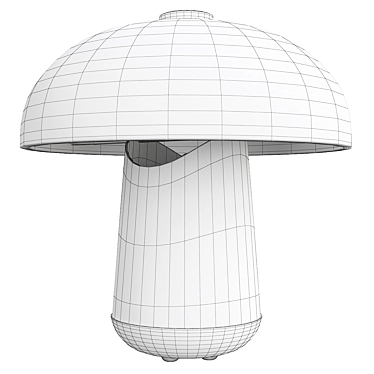 Nordic Mushroom Table Lamp 3D model image 1 