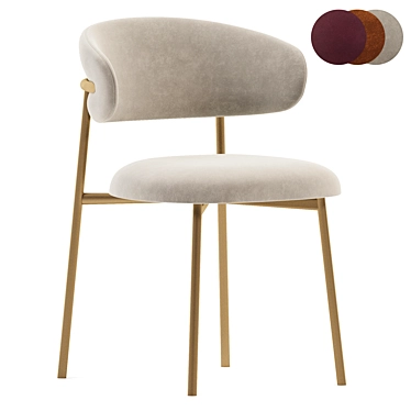 Elegant Oleandro Chair by Calligaris 3D model image 1 