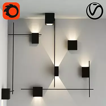 Modern BURTON Collection Design Lamp 3D model image 1 