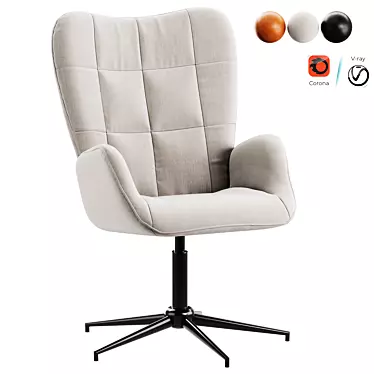 Modern Swivel Chair 3D Model 3D model image 1 