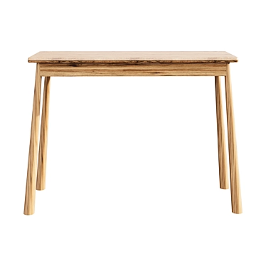 Scandinavian Wood Console Table 3D model image 1 