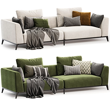  Modern Comfort: OLIVIER Sofa 3D model image 1 