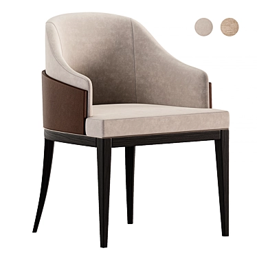 Sleek Wolfe Dining Chair Exceptional 3D model image 1 