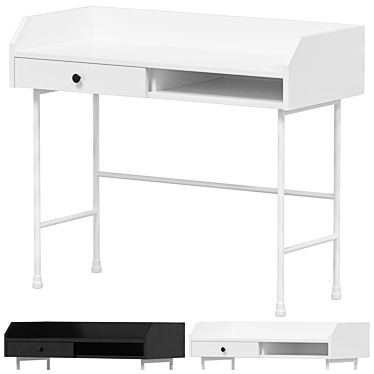 IKEA HAUGA Writing Desk 3D model image 1 