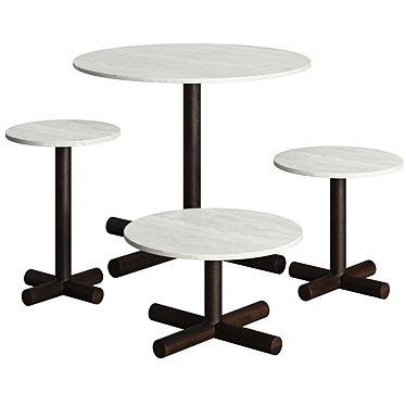 Helix Coffee Table: Sleek Sophistication 3D model image 1 