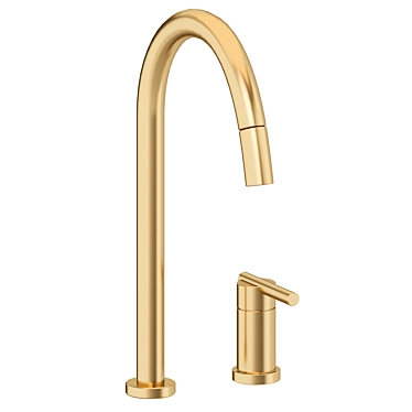Premium Newport Brass Kitchen Faucet 3D model image 1 
