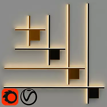 Modern Designer STICH B Lamps 3D model image 1 