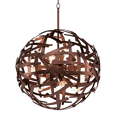 Copper Steel Sphere Pendant 20 3D model image 1 