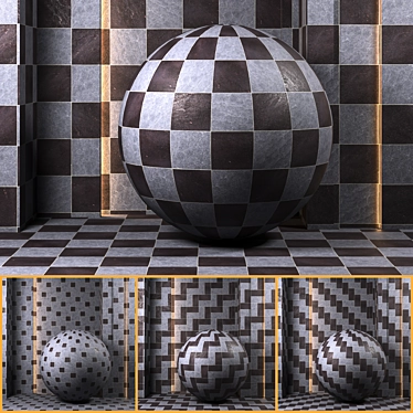 Luxury Tile Pattern Collection 3D model image 1 