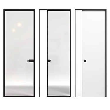 Sleek Lualdi L7 Pocket Door 3D model image 1 