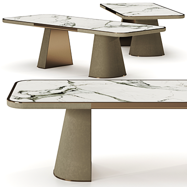 Longhi Table Set Max Files 3D model image 1 