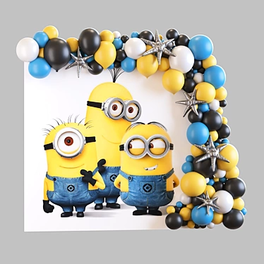 Minion Photo Zone Set 2013 3D model image 1 