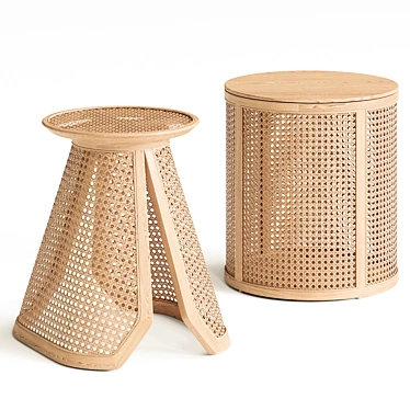 Homary Rattan side table