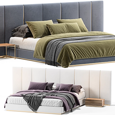 Fendi Casa Delano Bed 3D-Model 3D model image 1 