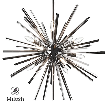 Elegant Milosh Tendence Chandelier 3D model image 1 