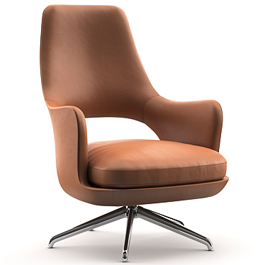 Elegant Flexform Eliseo Armchair 3D model image 1 