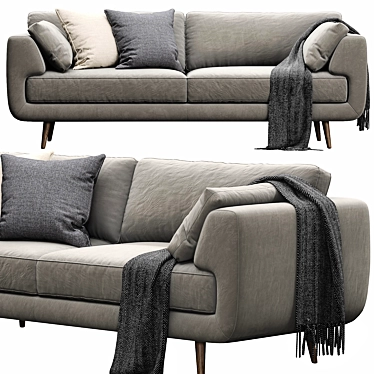 Elegant NickScali Rimella Sofa Set 3D model image 1 