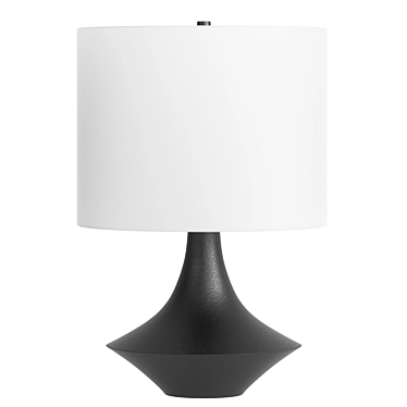 Marie Charcoal Resin Table Lamp 3D model image 1 