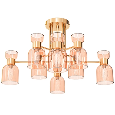 Freya Isla Chandelier, 8 Lights 3D model image 1 