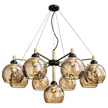 Sleek Modern Design Lamp 3D model image 1 