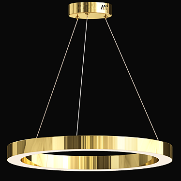 Modern LED Pendant Lamp Saturno 3D model image 1 