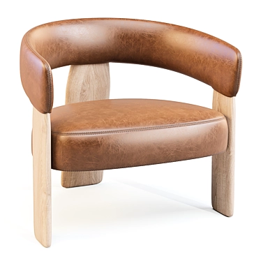 Oru BU2277 Lounge Chair - Bold 70s Inspiration 3D model image 1 